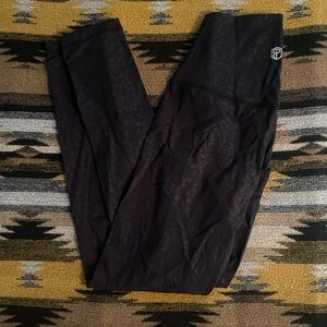 Born Primitive Fierce Black Leopard Print Leggings 7/8 Length